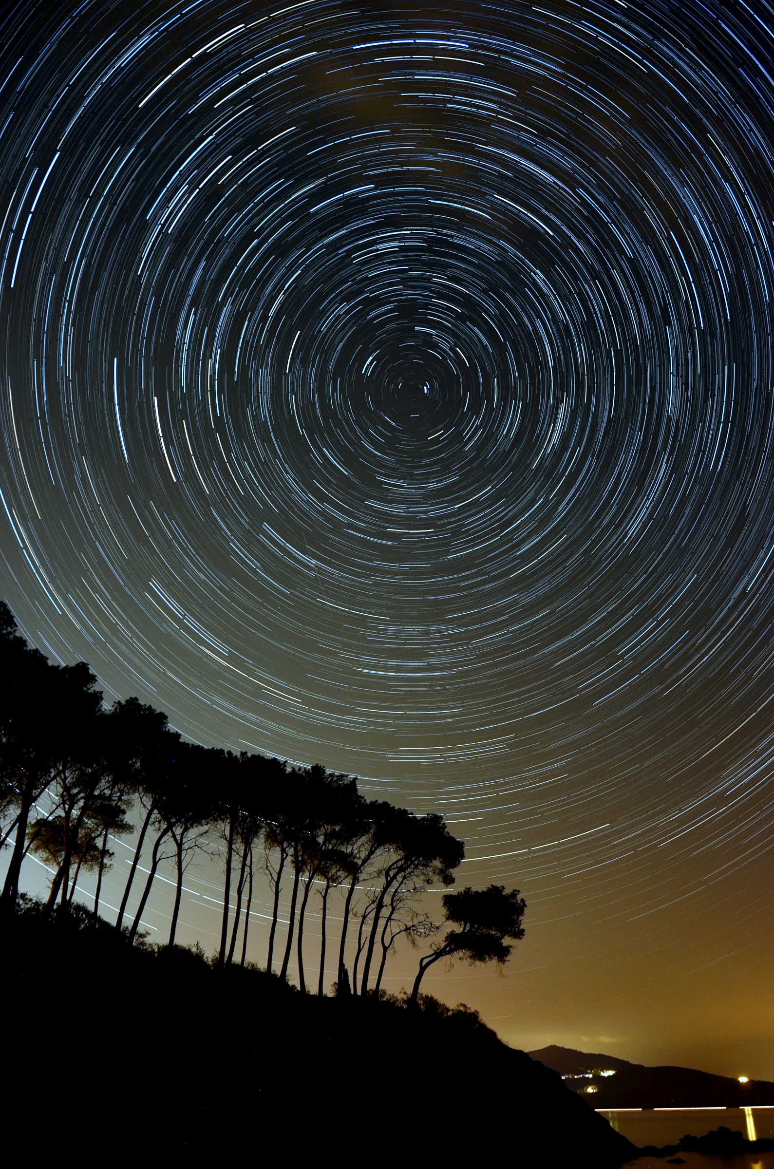 Startrail dall'Elba