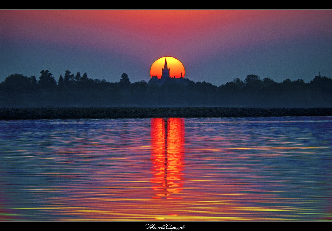 Tramonto sugli Angeli. Mantova