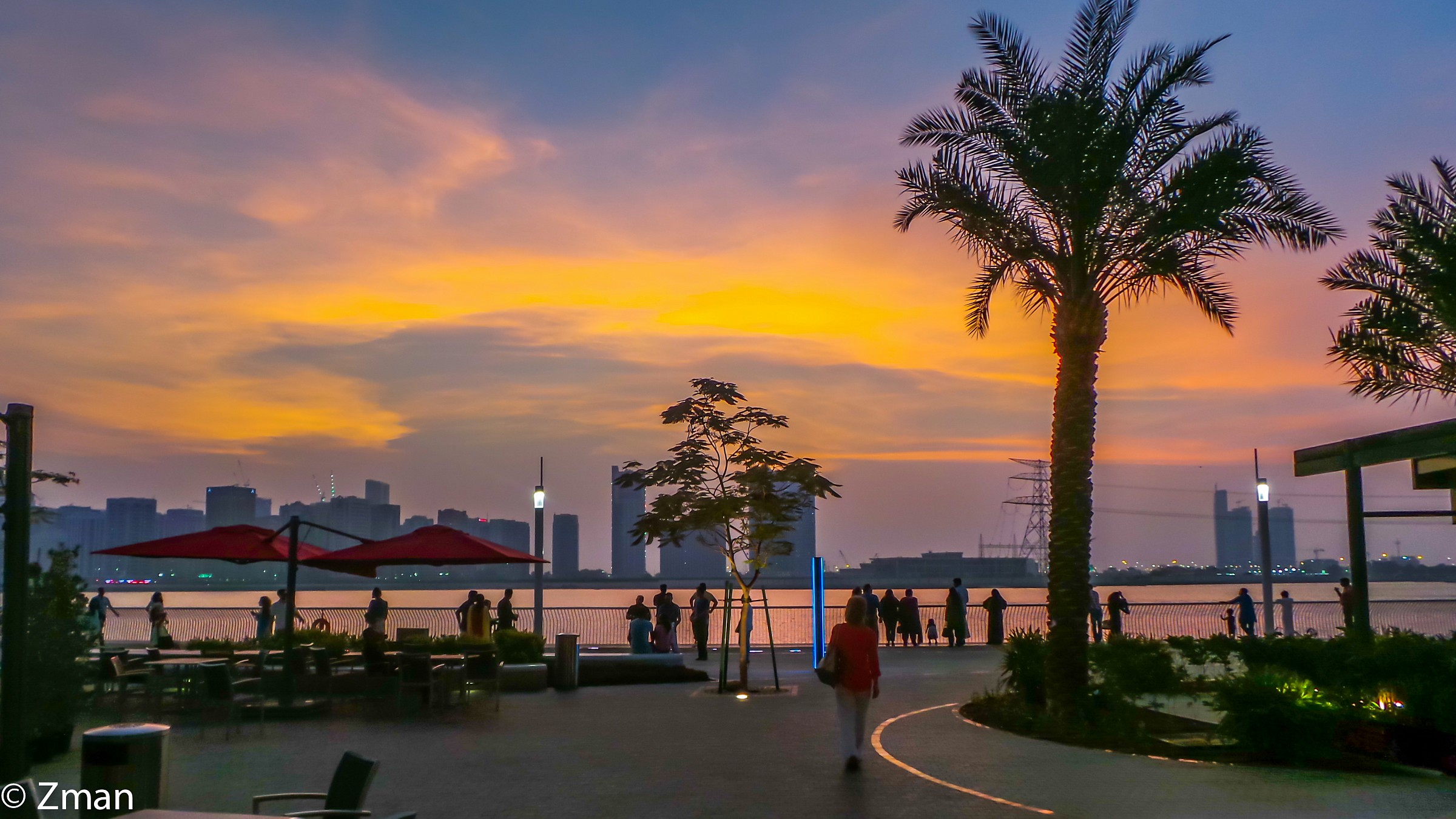 Sunset From The Galleria, Abu Dhabi