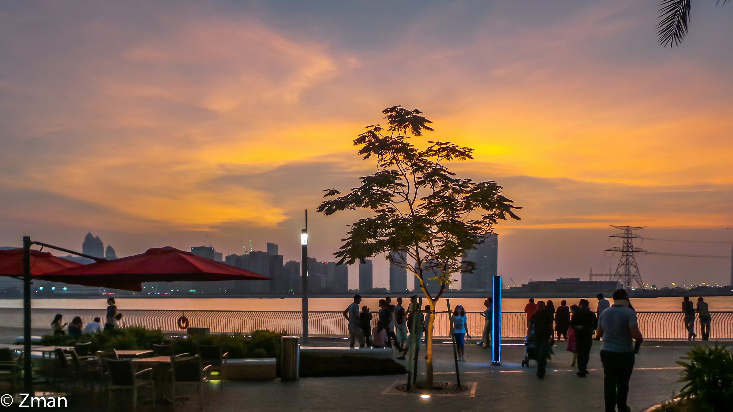 Sunset From The Galleria, Abu Dhabi
