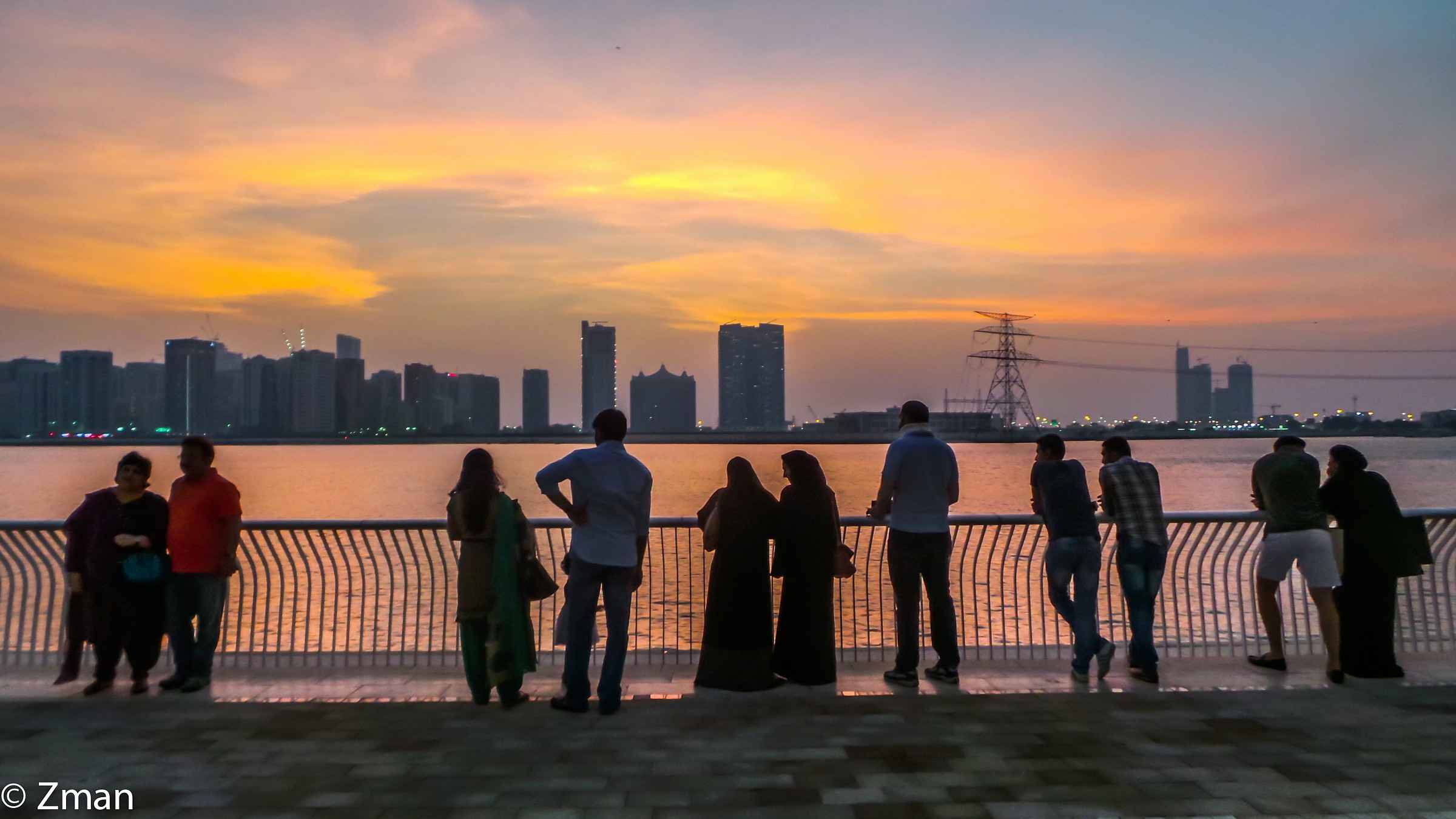 Sunset From The Galleria, Abu Dhabi