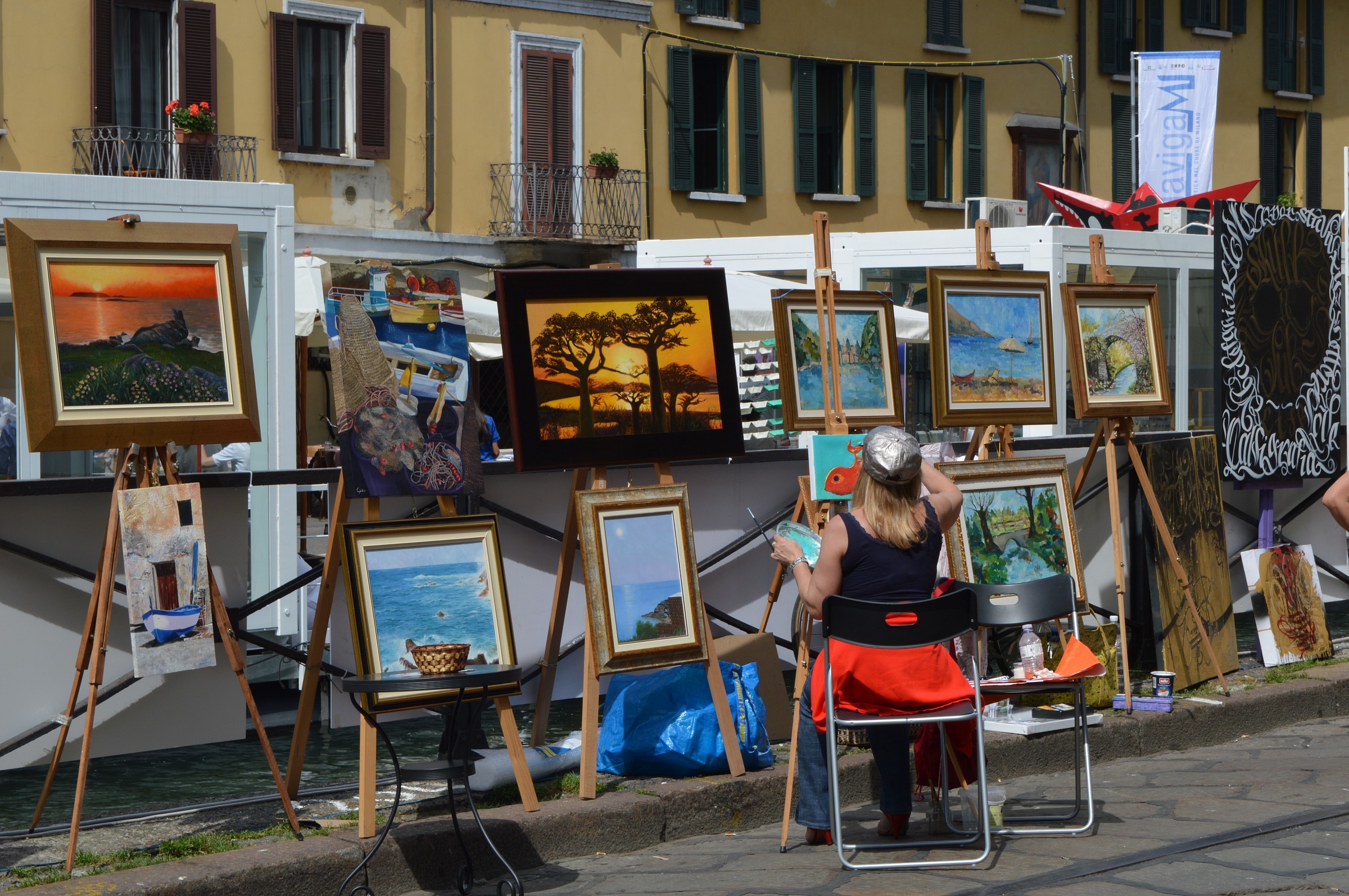 dipingere sui navigli