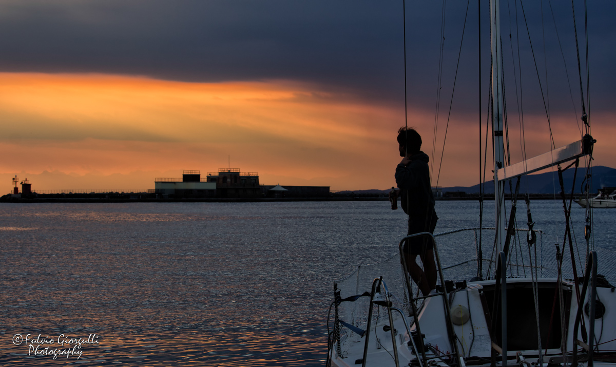 Staring at the sunset