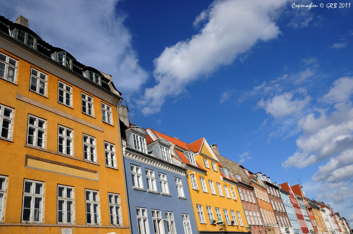 Nyhavn copenhagen after a storm