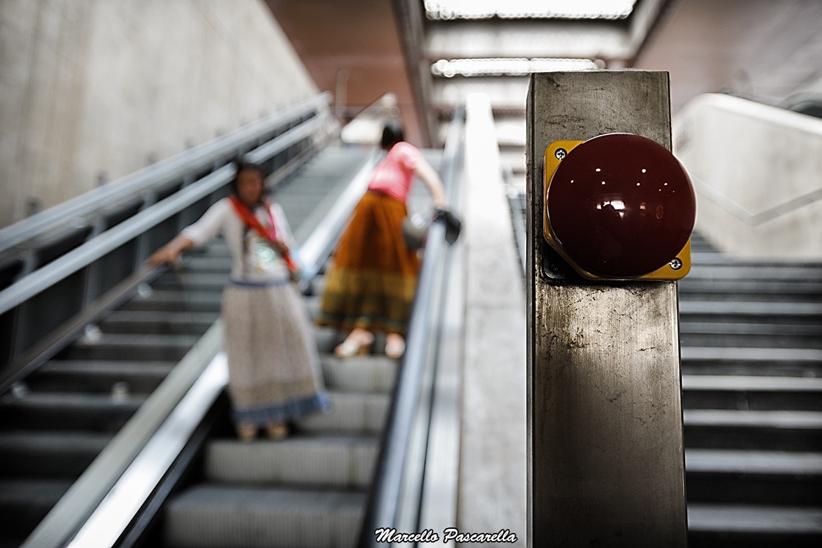 A button for emergency stop