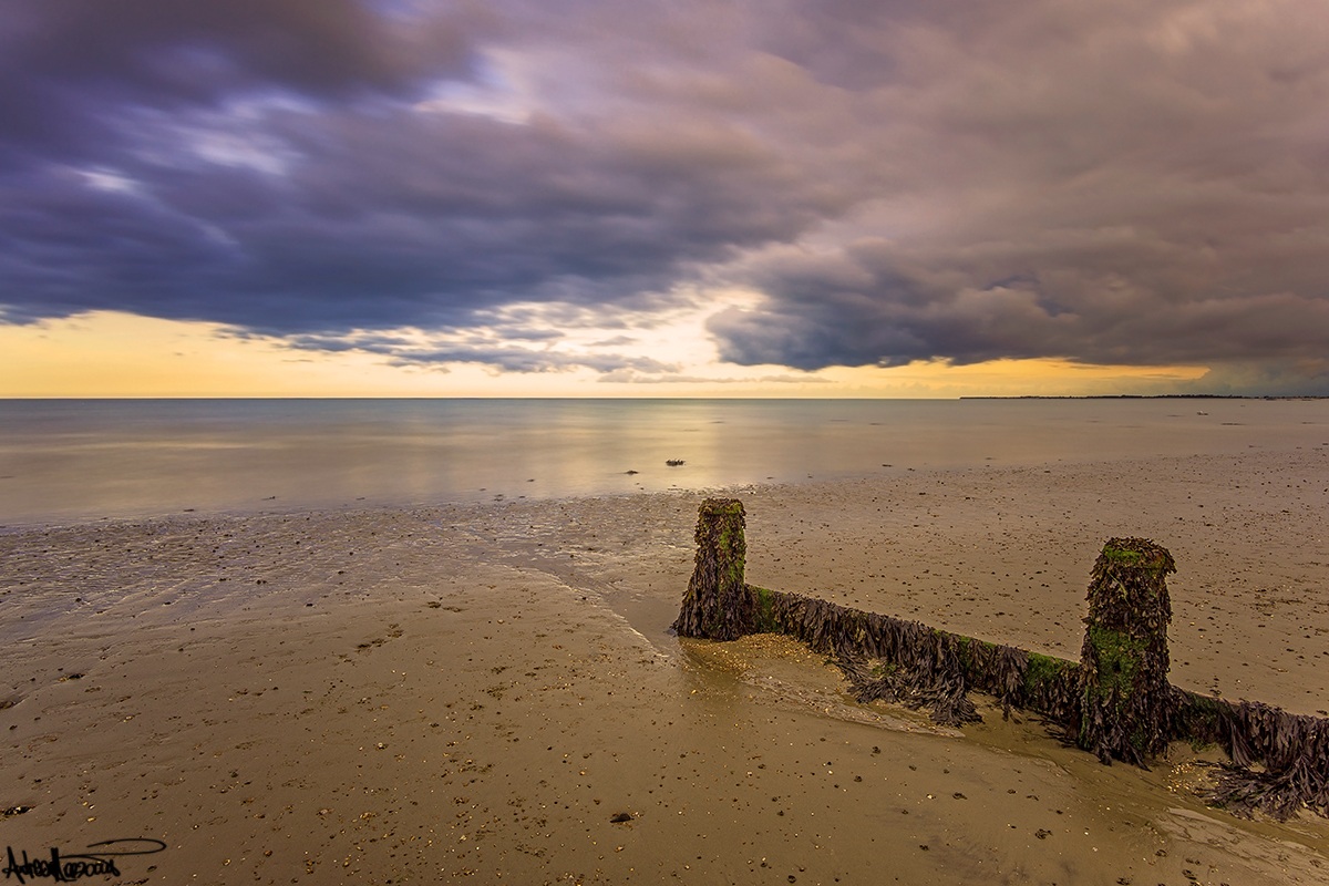 Sunset at Bognor Regis beach - UK