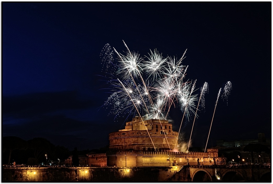 Fires from Castel Sant'Angelo