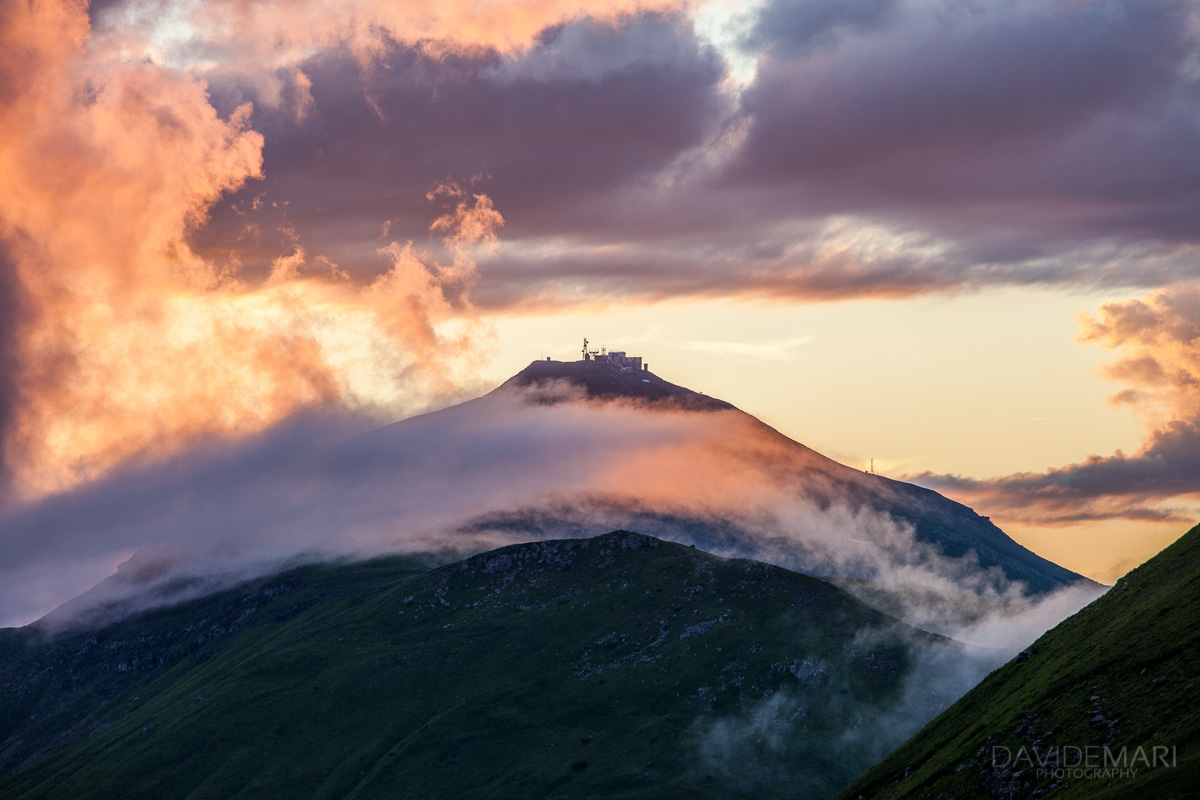 Monte Cimon at sunset
