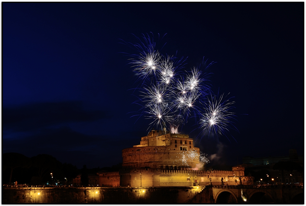 Fires from Castel Sant'Angelo