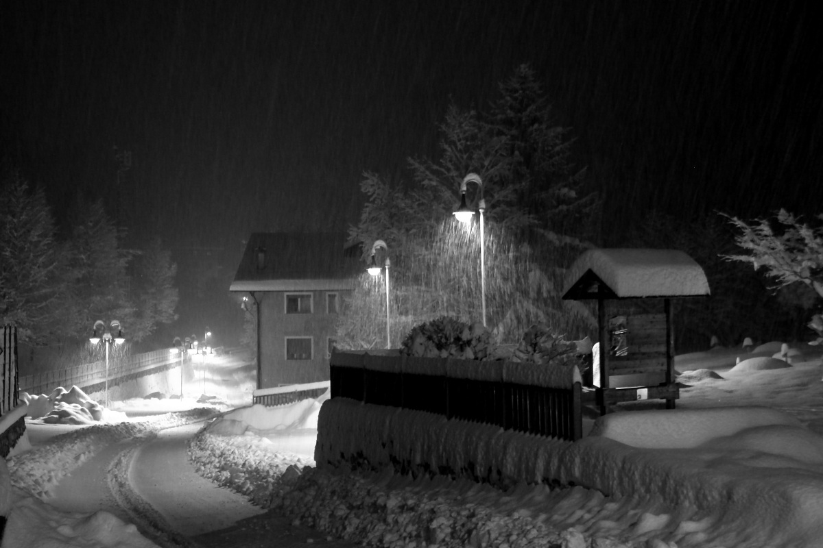 Sotto i fiocchi di neve