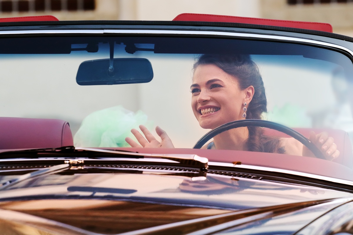 On a Rolls back the smile