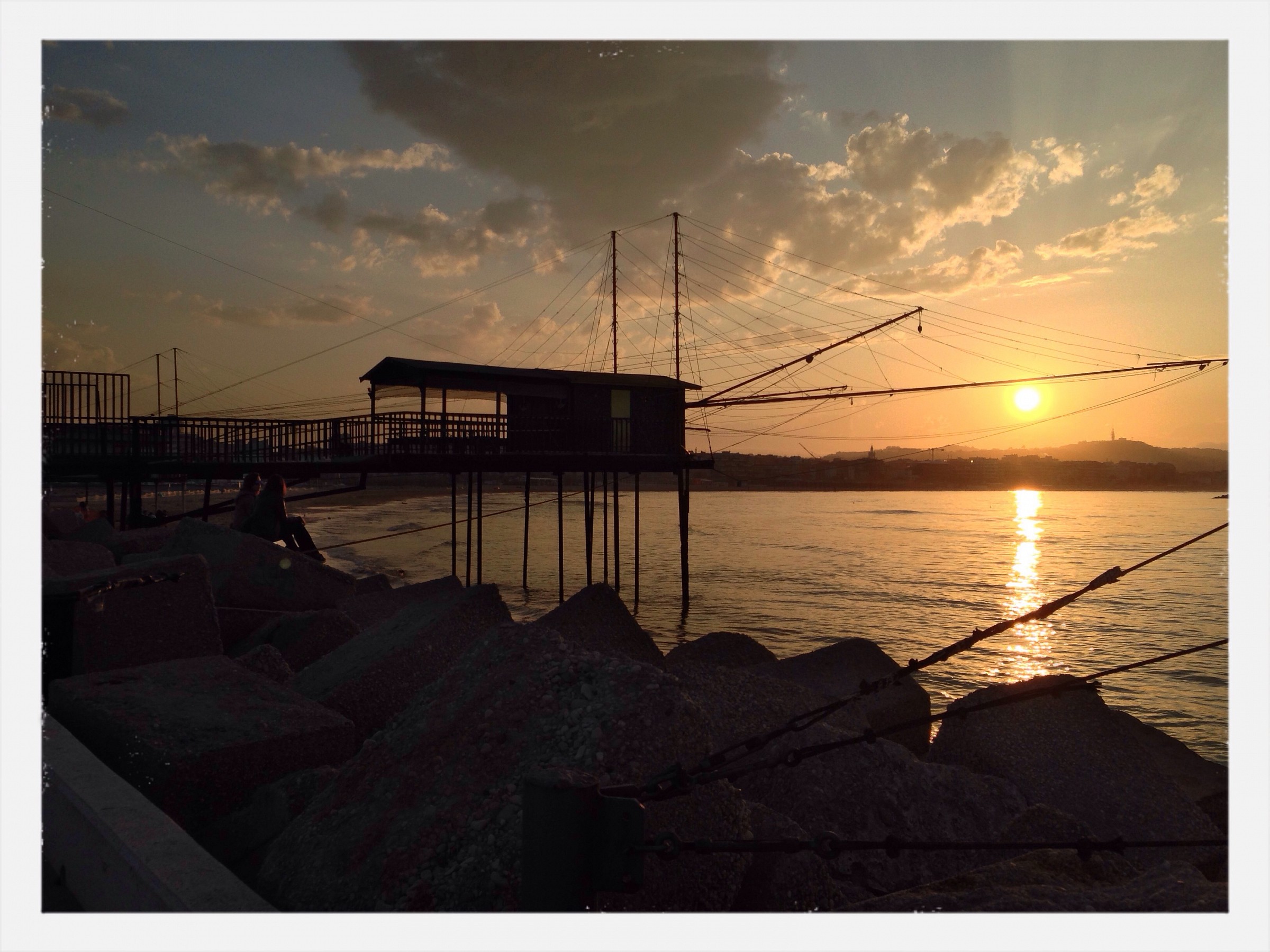 Trabocco al tramonto
