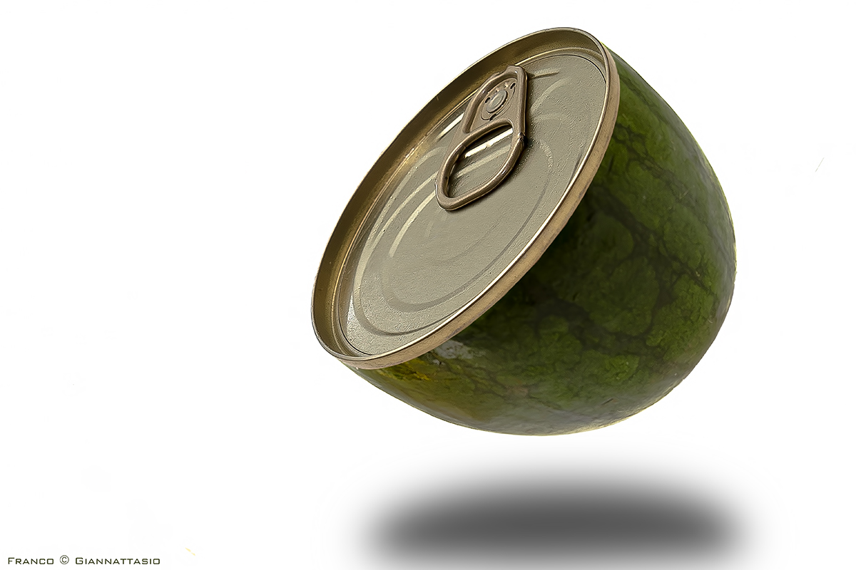 Watermelon in the box.