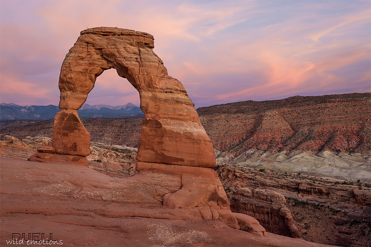 delicate arch sunset