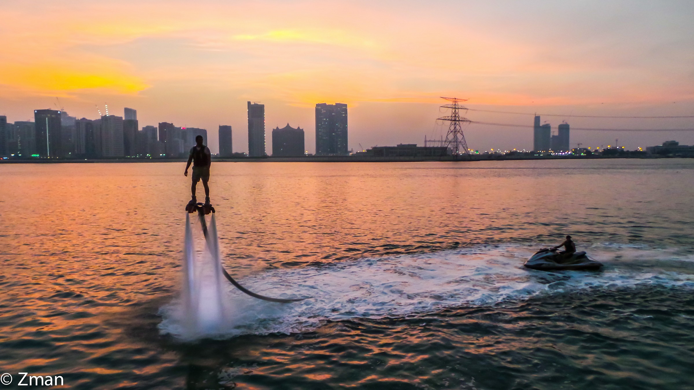 Abu Dhabi Sunset From The Galleria