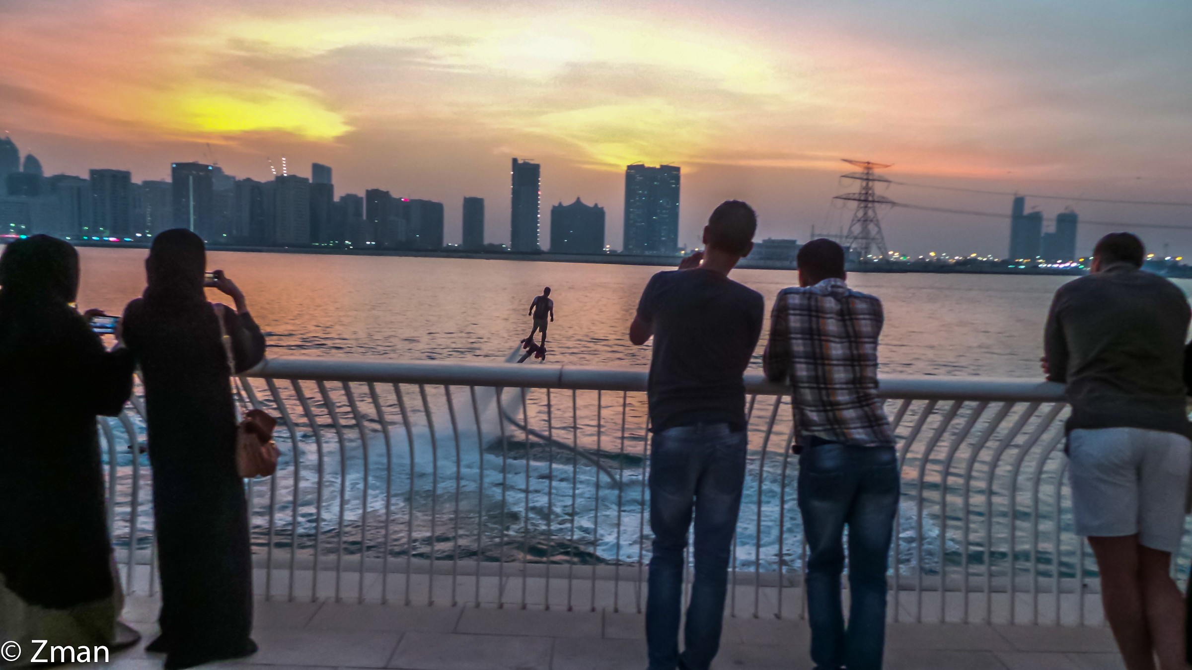Abu Dhabi Sunset From The Galleria