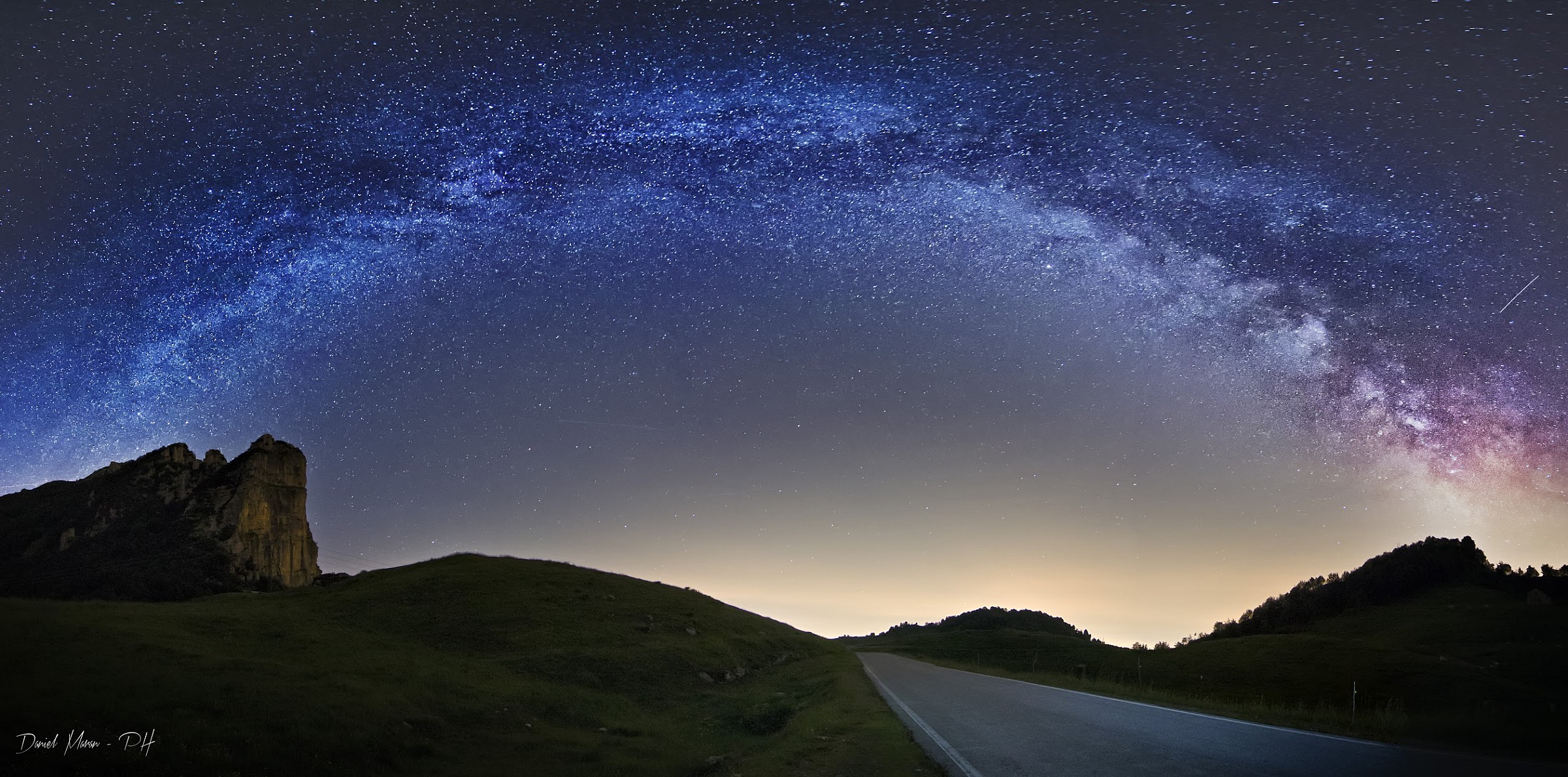 Milky way a Campogrosso (My first panorama Milky Way)