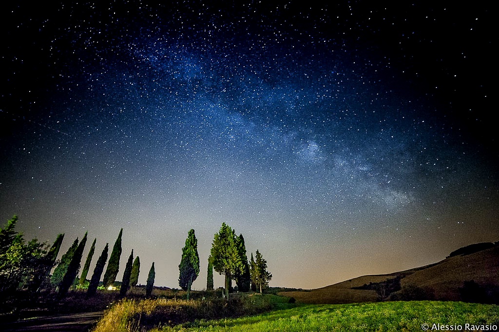 milky way in val d'Orcia