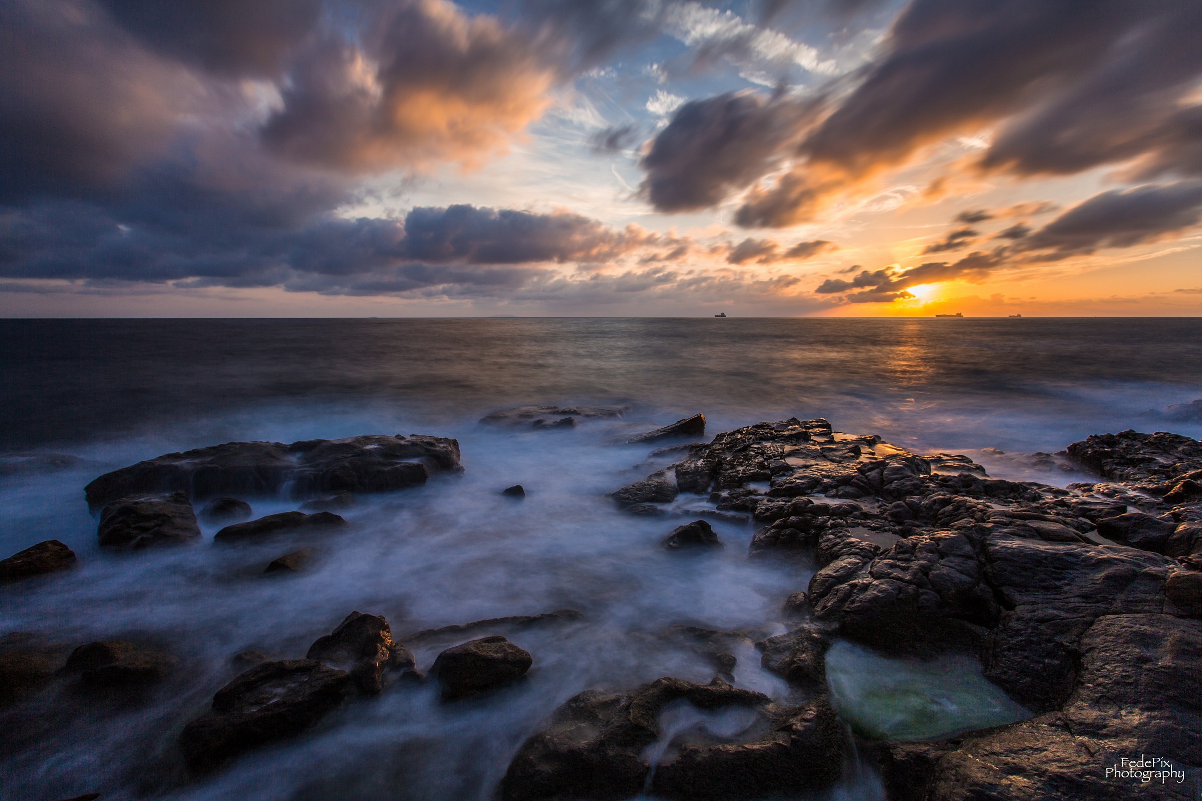 Magico tramonto a Calafuria