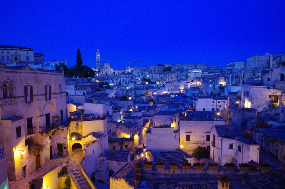 Sassi of Matera by night