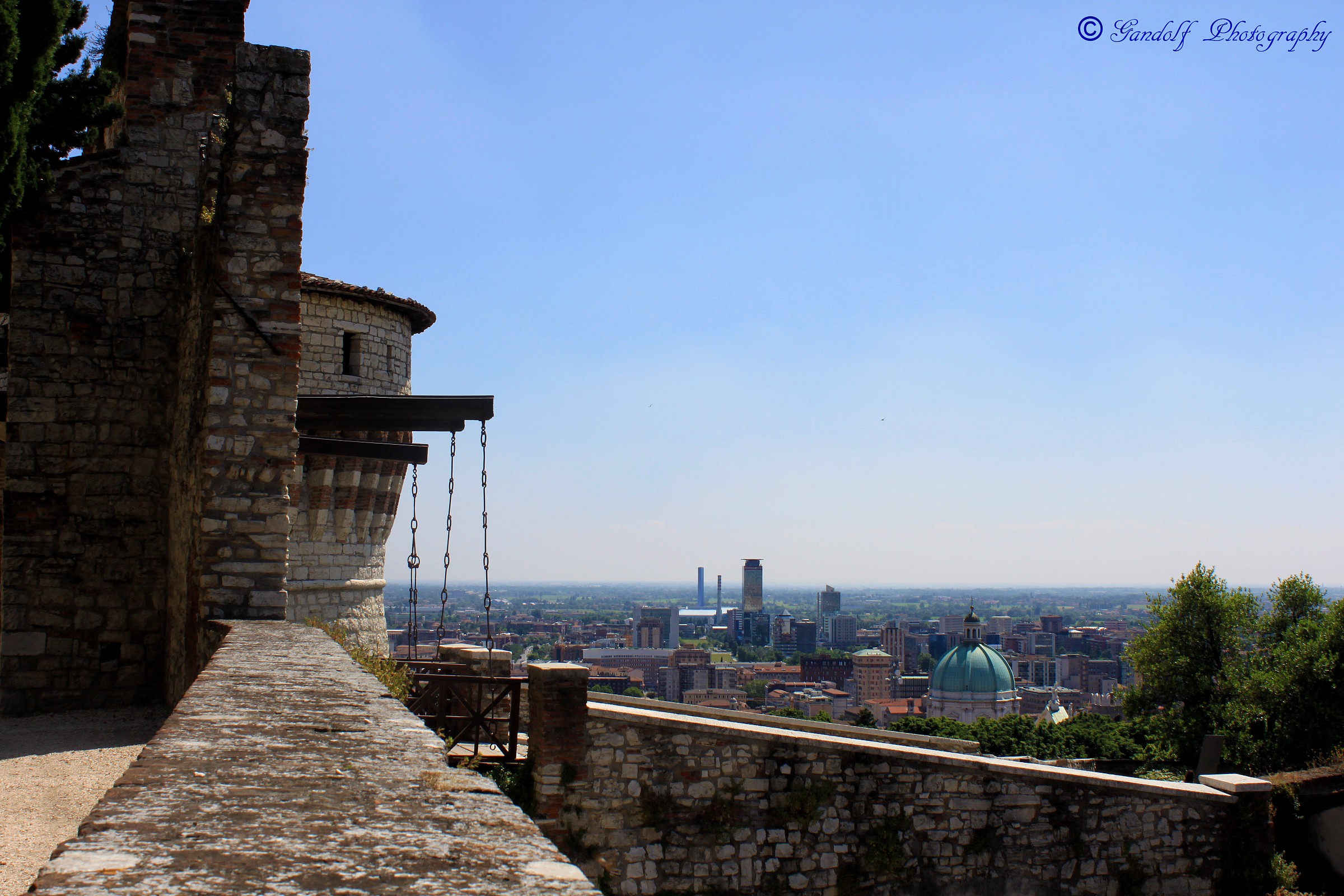 Vista di Brescia dal castello