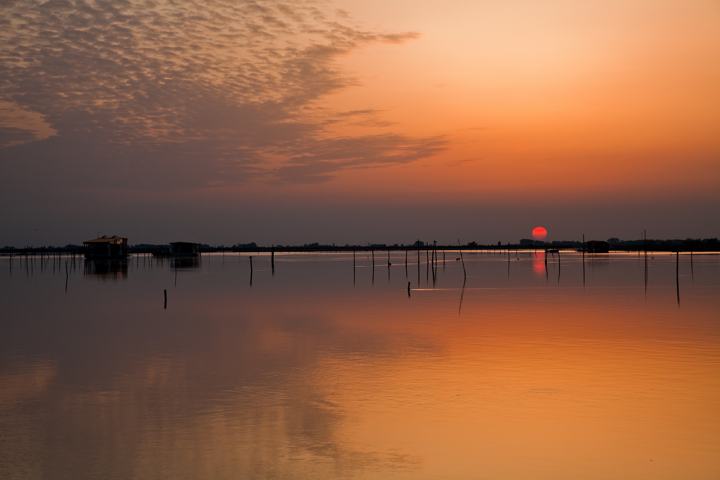 The tranquility of the sunset