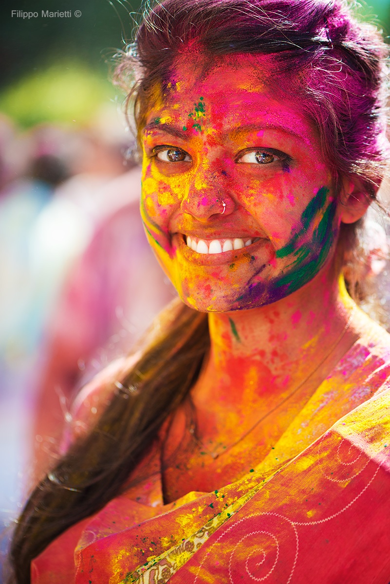 Ragazza Indiana, Holi - Villa Vrindavana