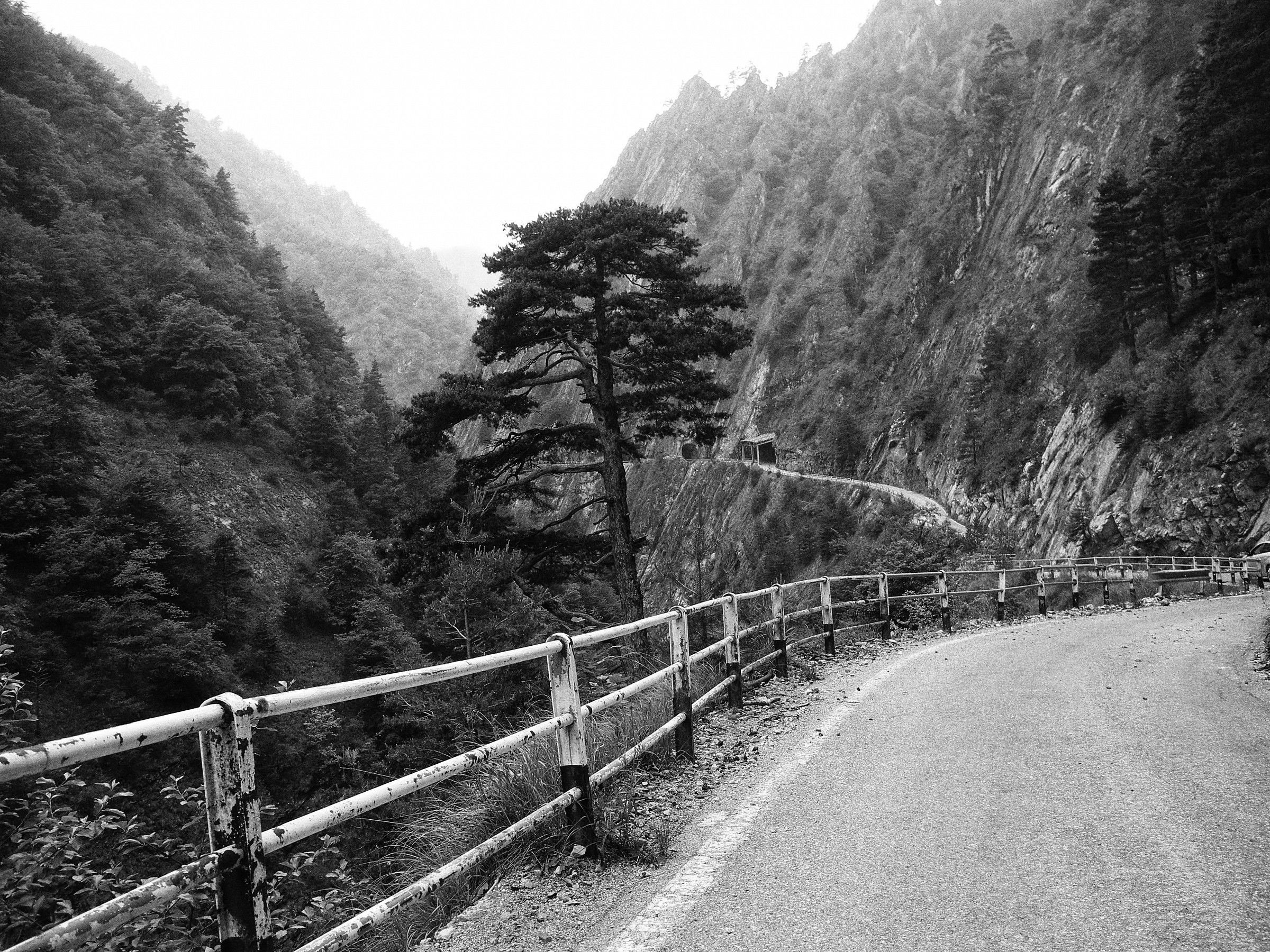 The road into the rock