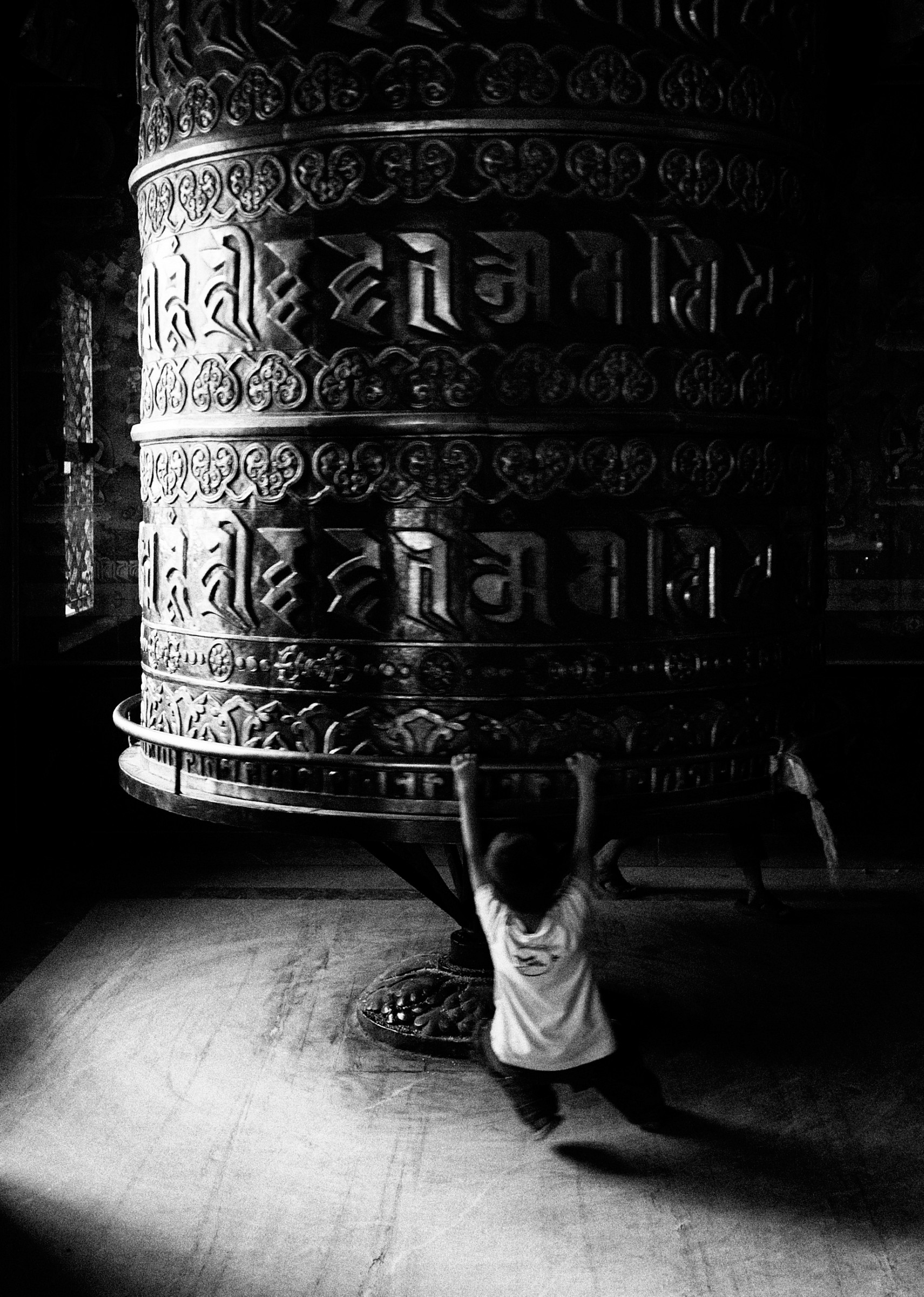 Kathmandu - near the temple Boudanath
