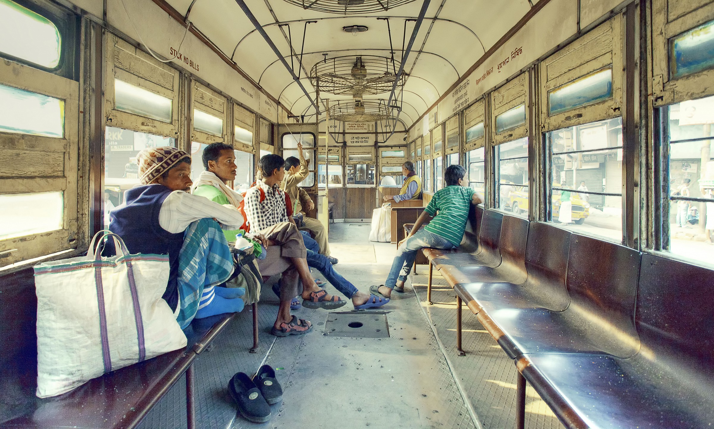 Inside Kolkata Tram