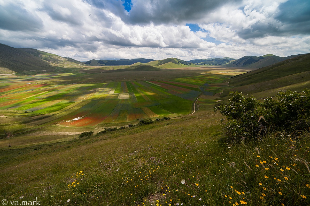 Castelluccio a valley of colors ....