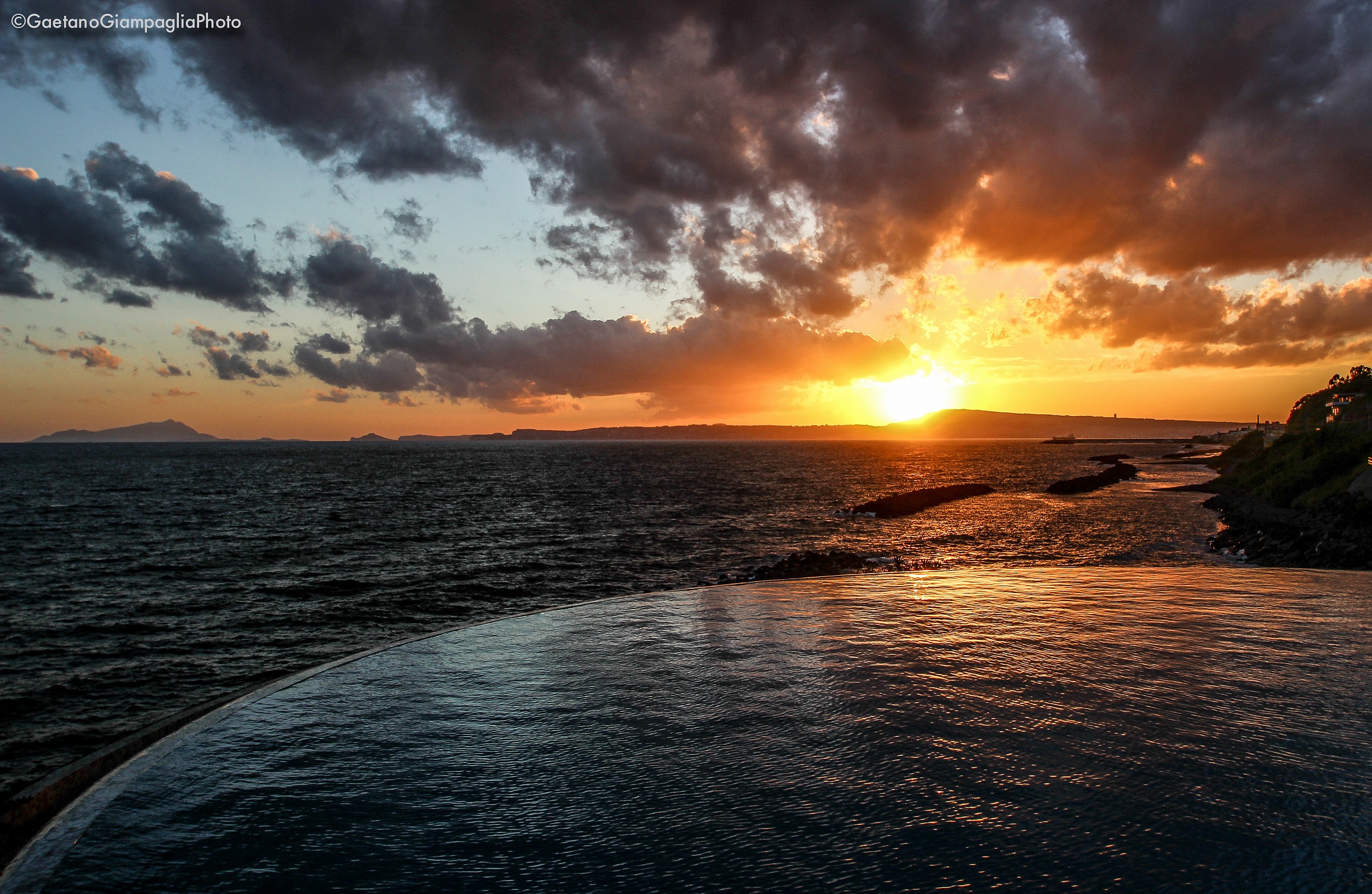 Swimming pool by the sea