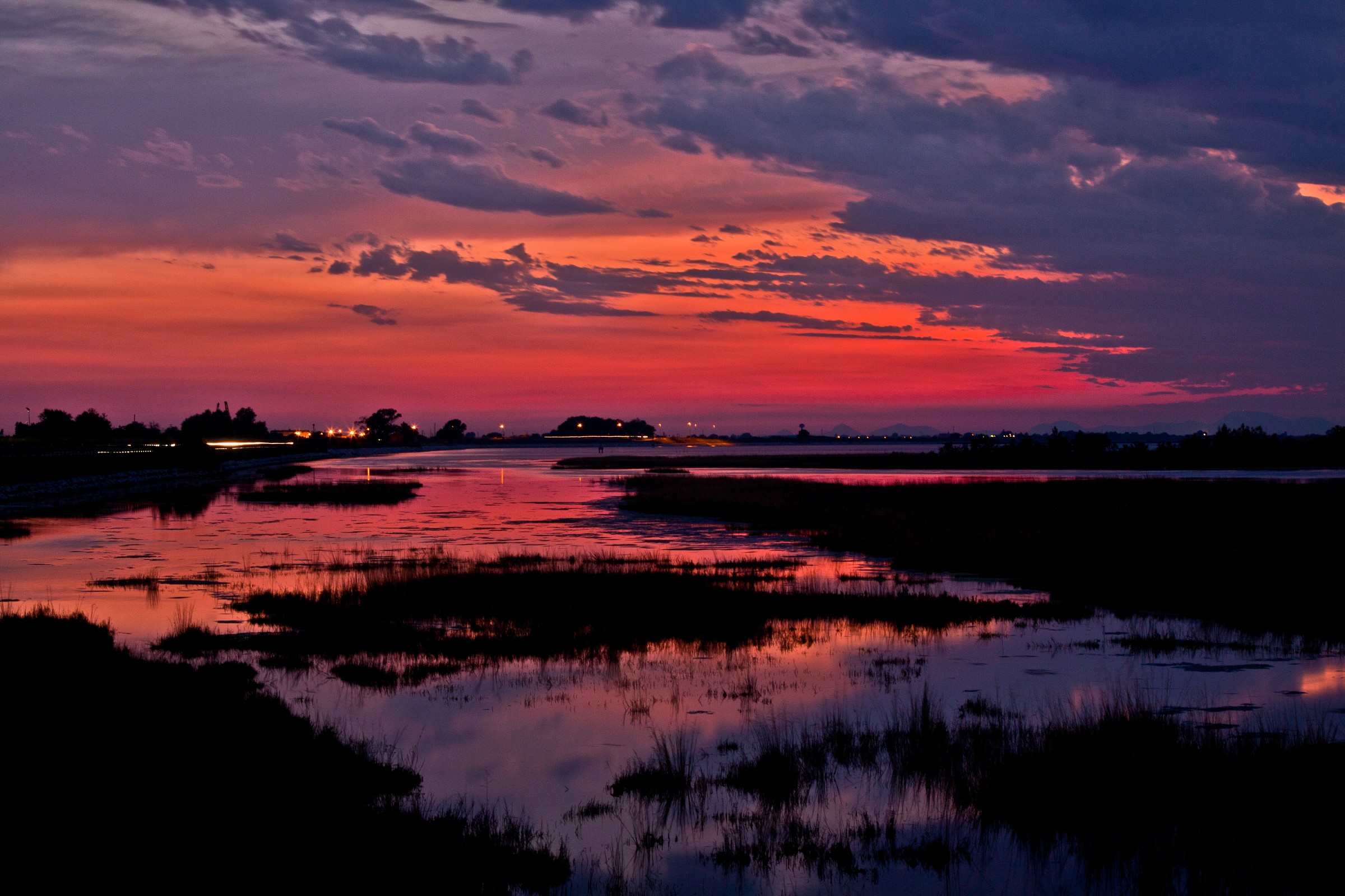 Last light on the lagoon
