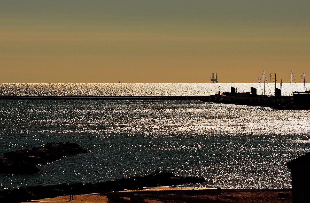 rimini, dal balcone dell' hotel