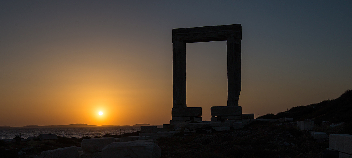 Apollo's temple Naxos Island Greece
