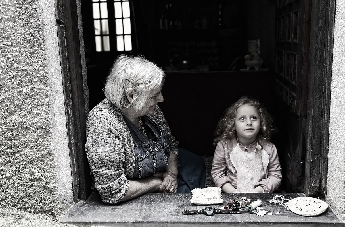 Heart of grandmother