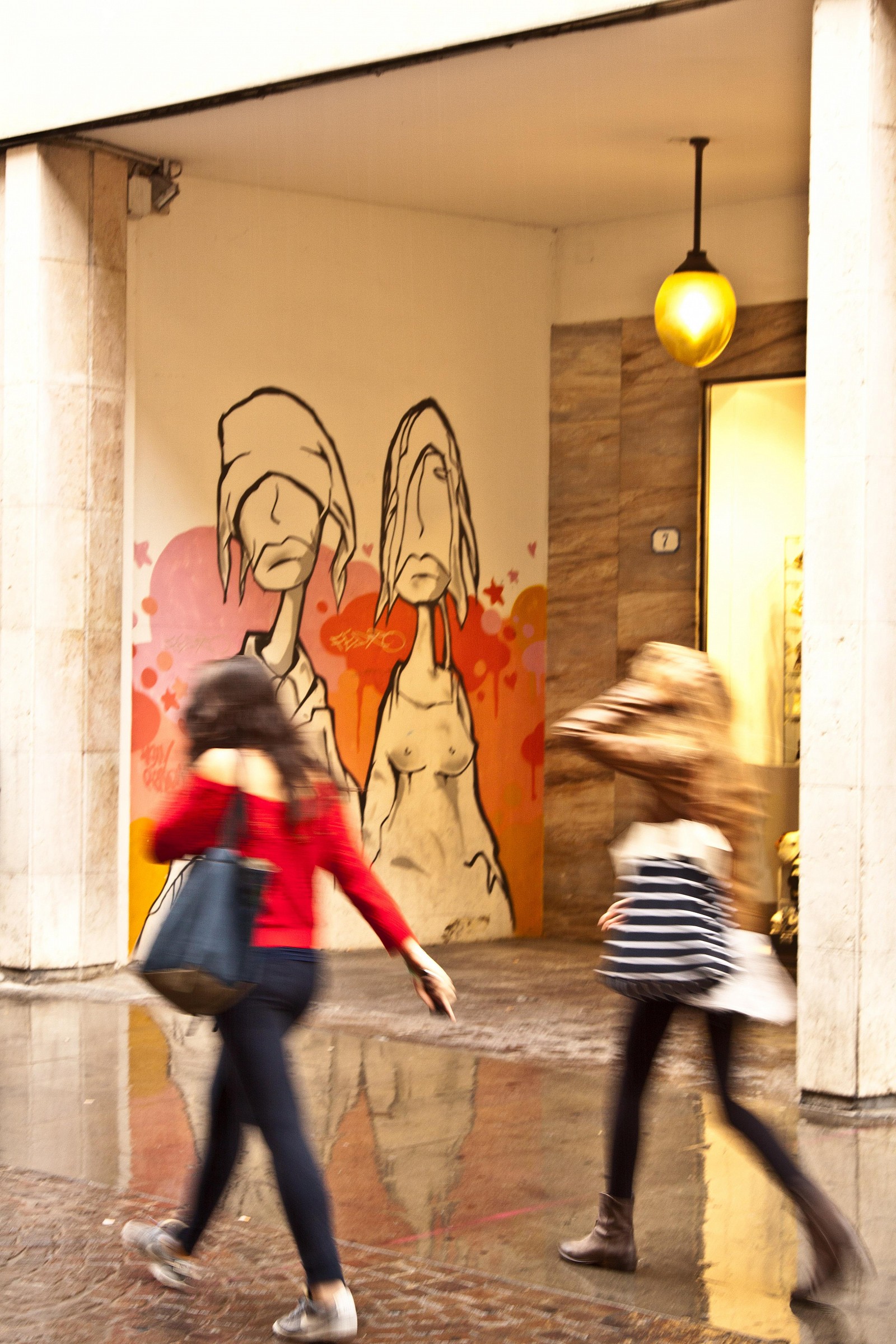 Going around in a hurry