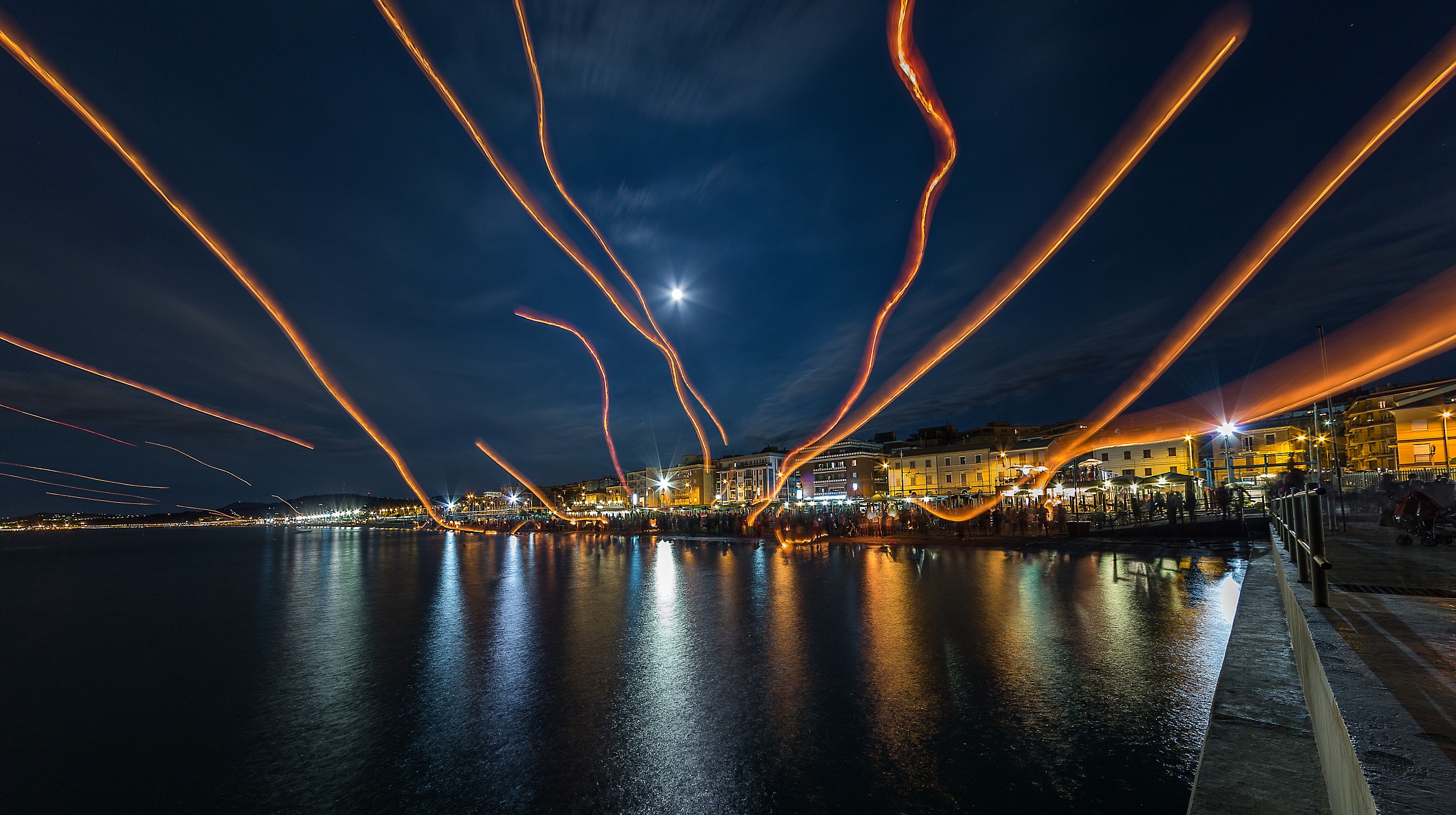 launch of Chinese lanterns