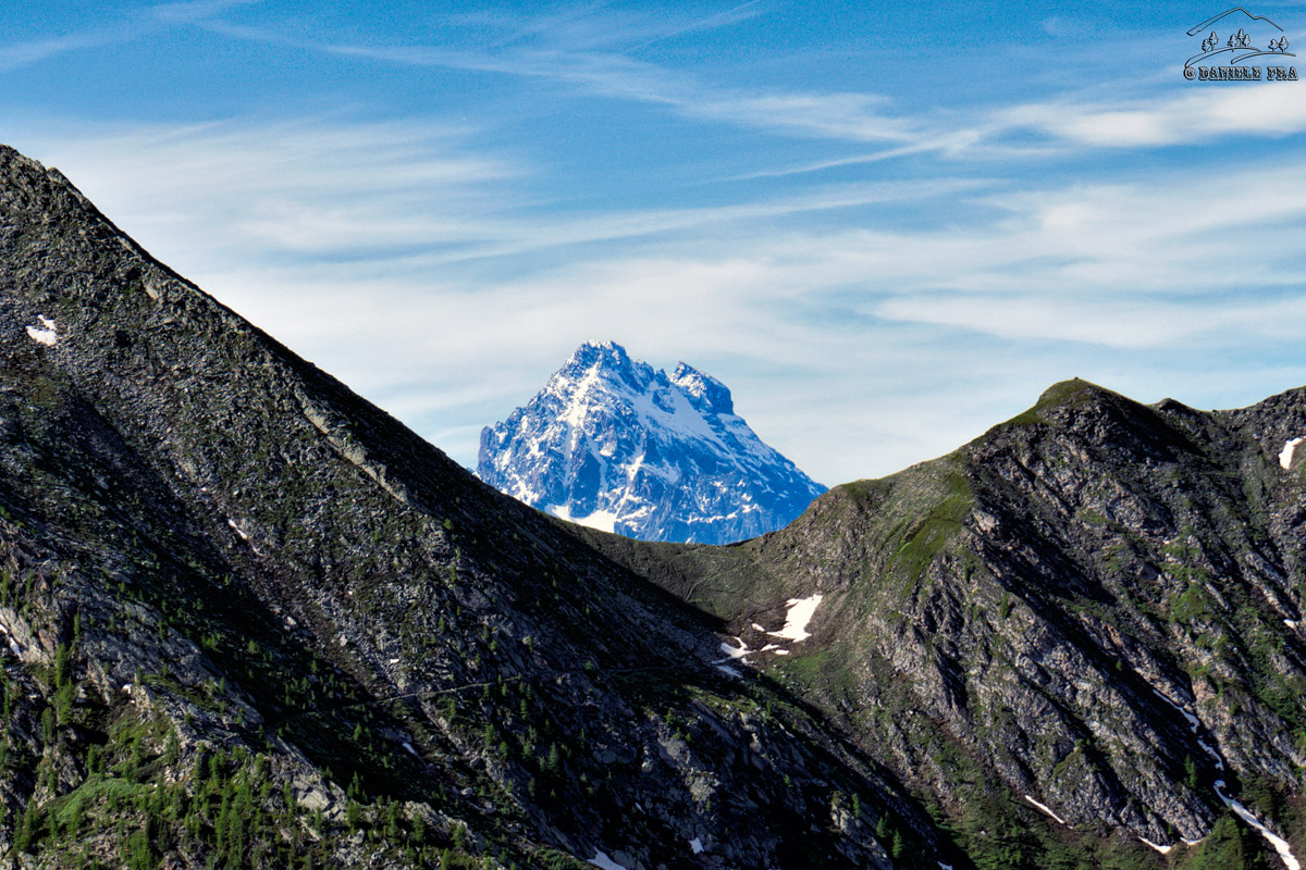 The Monviso check behind the Colle Giulian