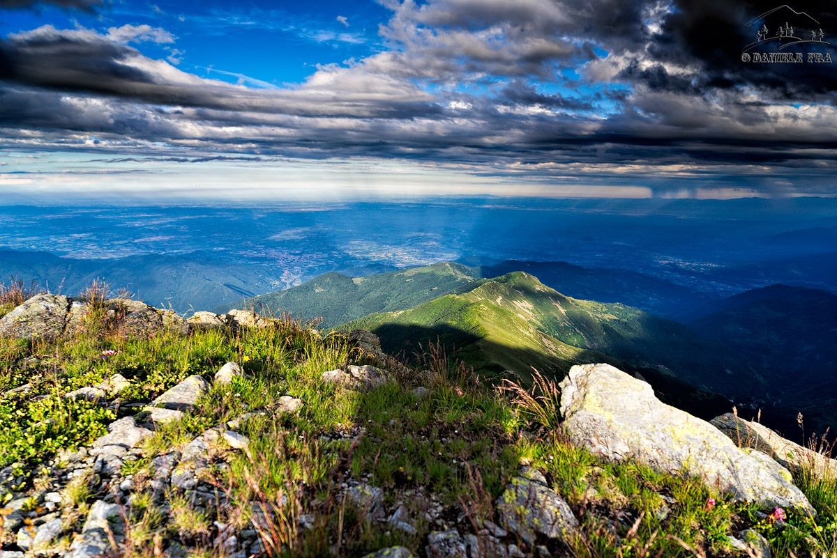 The Po Valley at sunset