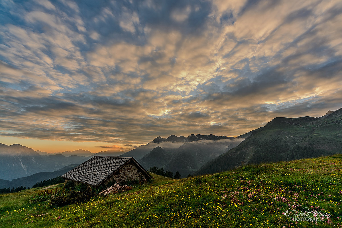 Tramonto sulle Prealpi Orobiche