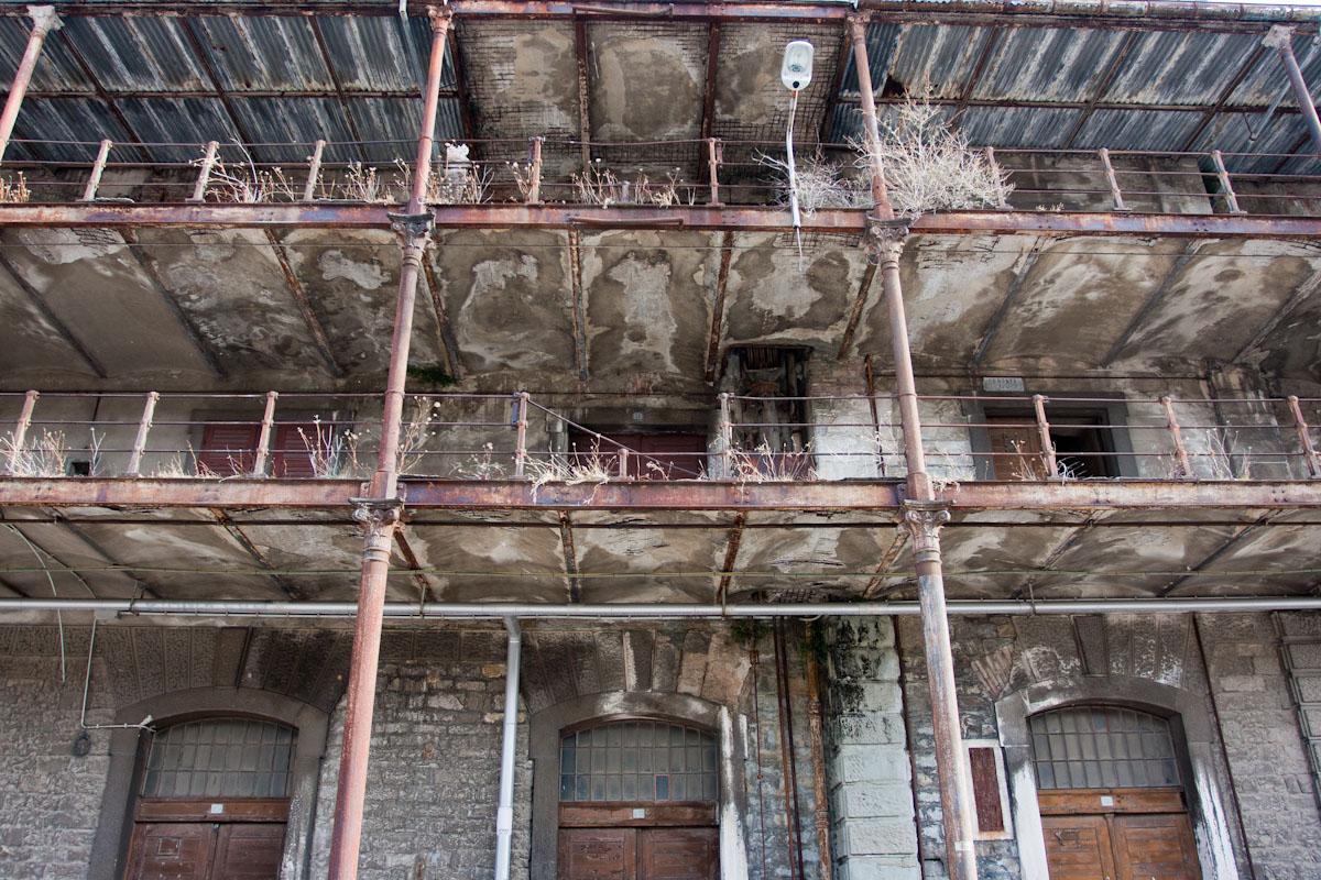 Pillars and walkways