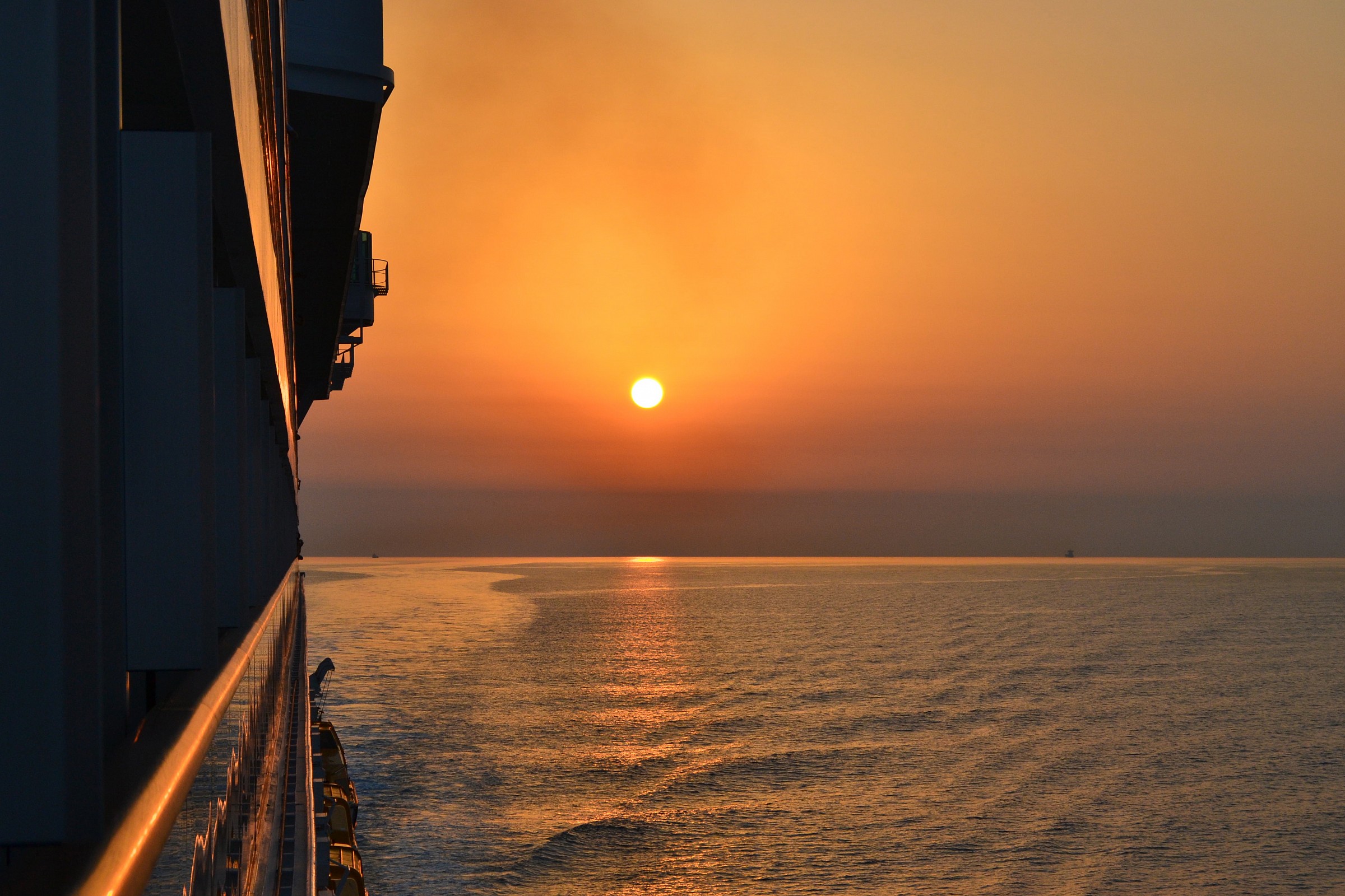 Tramonto sul mare Visto Dalla Costa Favolosa