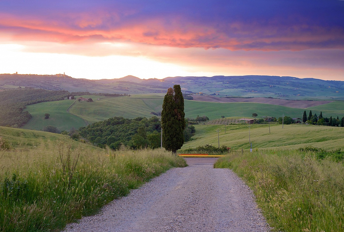 Sunrise in Val d'Orcia