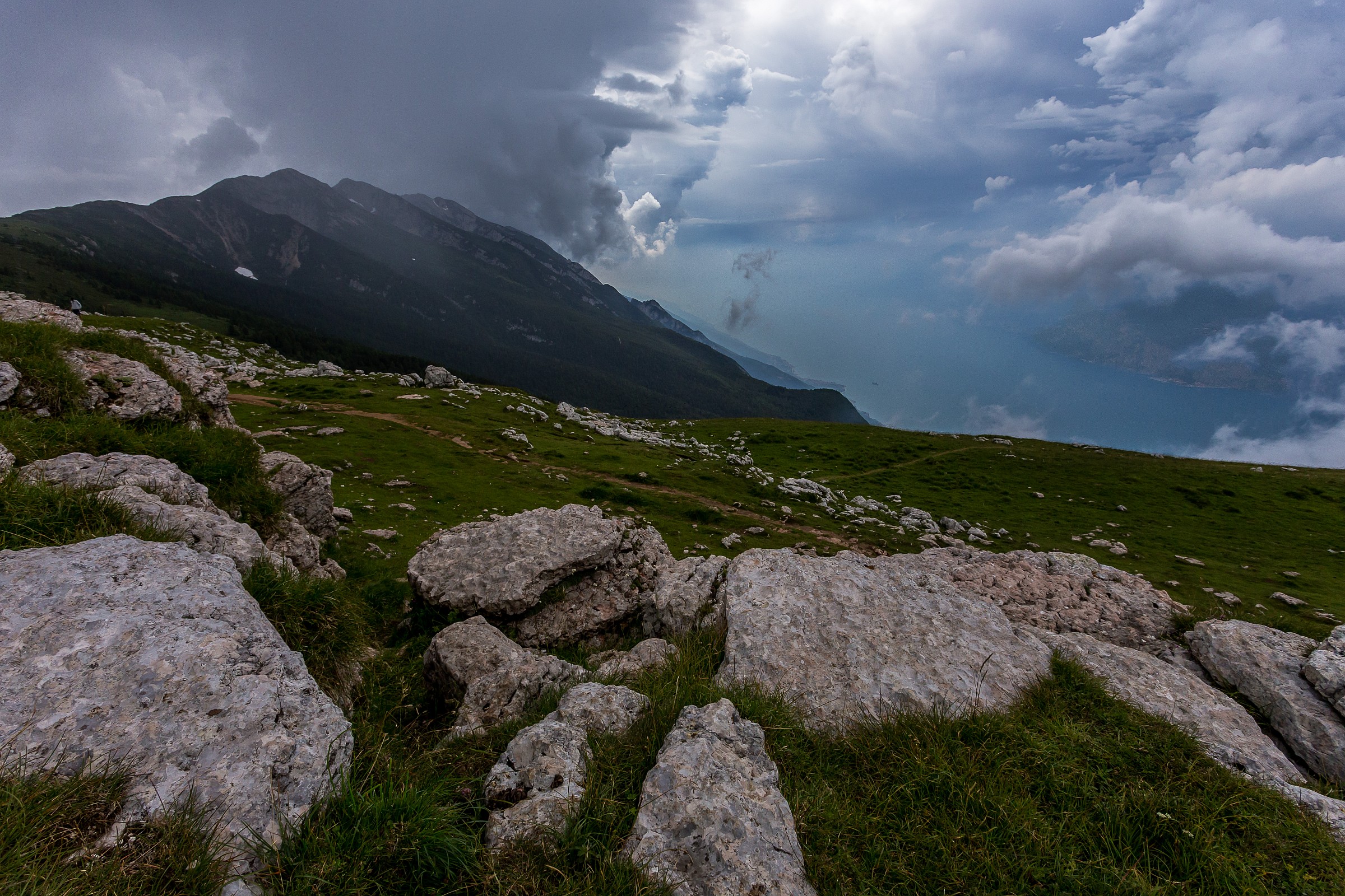 There, at the bottom of the lake