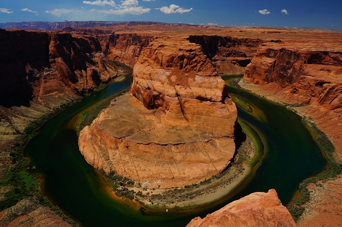Horseshoe Bend sotto il fuoco del mezzogiorno