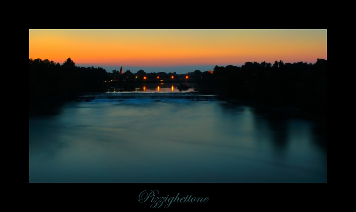 Sunset in Pizzighettone