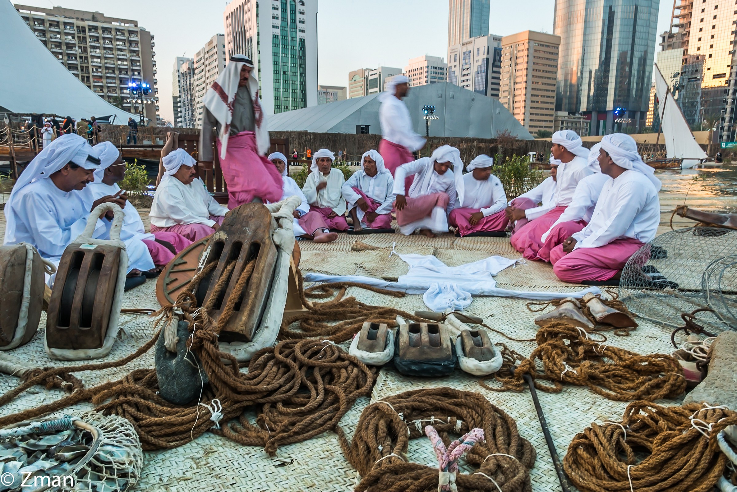 Fishermen Chanting their Slogans