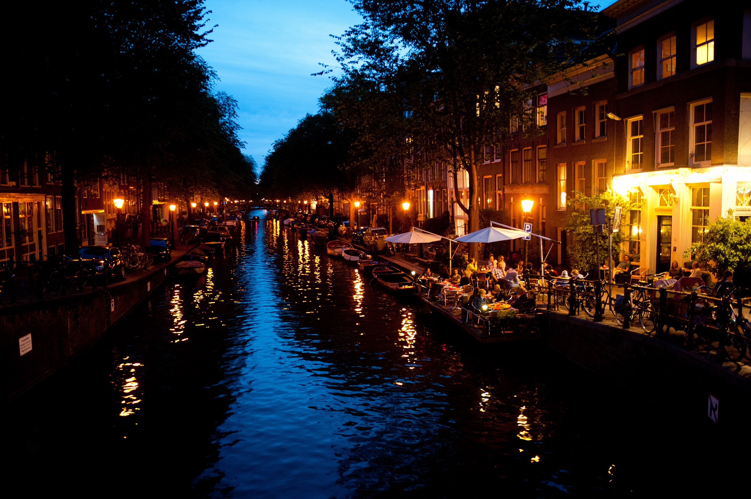 Along the canals of Amsterdam