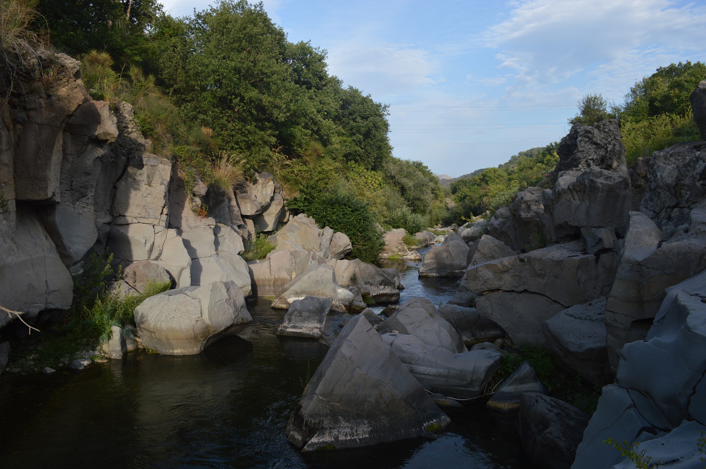 the gorges of the river Alcantara, Sicily